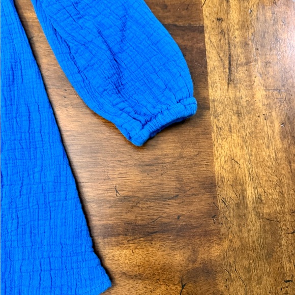 Copper Key Royal Blue Top and Floral Leggings Set Size 6 Like New - Picture 5 of 7